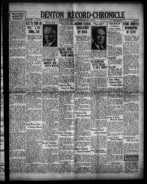 Denton Record-Chronicle (Denton, Tex.), Vol. 30, No. 233, Ed. 1 Wednesday, May 13, 1931
