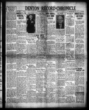 Denton Record-Chronicle (Denton, Tex.), Vol. 30, No. 238, Ed. 1 Tuesday, May 19, 1931