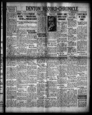 Denton Record-Chronicle (Denton, Tex.), Vol. 30, No. 239, Ed. 1 Wednesday, May 20, 1931