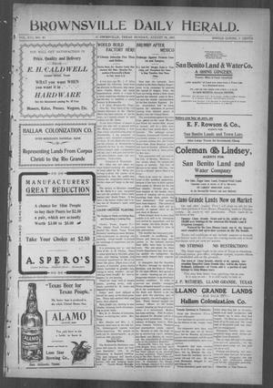 Brownsville Daily Herald (Brownsville, Tex.), Vol. 16, No. 40, Ed. 1, Monday, August 19, 1907