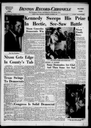 Denton Record-Chronicle (Denton, Tex.), Vol. 58, No. 84, Ed. 1 Wednesday, November 9, 1960