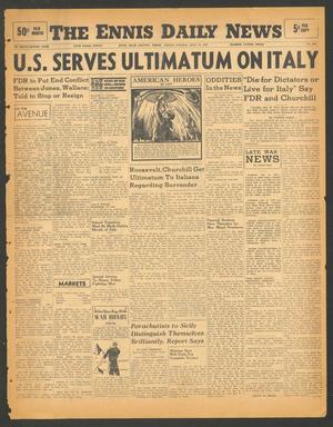 The Ennis Daily News (Ennis, Tex.), Vol. 52, No. 168, Ed. 1 Friday, July 16, 1943