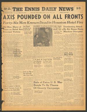 The Ennis Daily News (Ennis, Tex.), Vol. 52, No. 212, Ed. 1 Tuesday, September 7, 1943