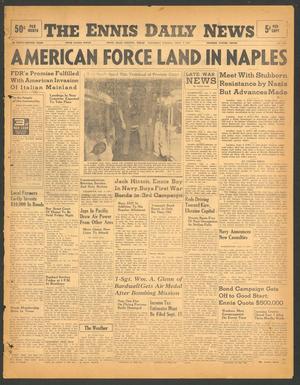The Ennis Daily News (Ennis, Tex.), Vol. 52, No. 214, Ed. 1 Thursday, September 9, 1943