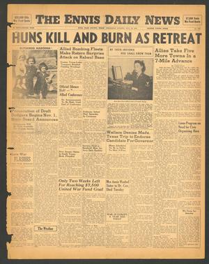 The Ennis Daily News (Ennis, Tex.), Vol. 52, No. 249, Ed. 1 Wednesday, October 20, 1943