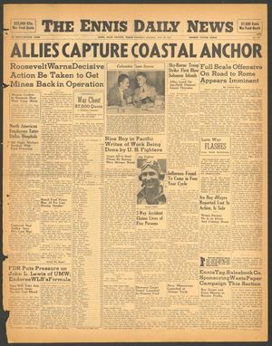 The Ennis Daily News (Ennis, Tex.), Vol. 52, No. 257, Ed. 1 Saturday, October 30, 1943