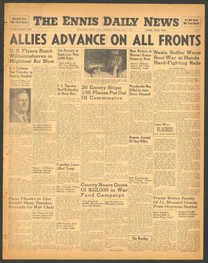 The Ennis Daily News (Ennis, Tex.), Vol. 52, No. 261, Ed. 1 Thursday, November 4, 1943