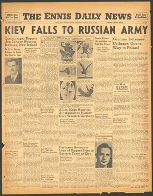 The Ennis Daily News (Ennis, Tex.), Vol. 52, No. 263, Ed. 1 Saturday, November 6, 1943