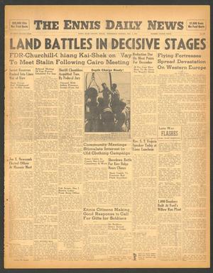 The Ennis Daily News (Ennis, Tex.), Vol. 52, No. 283, Ed. 1 Wednesday, December 1, 1943