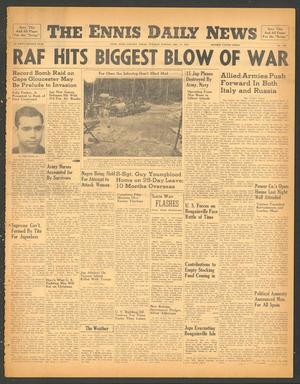 The Ennis Daily News (Ennis, Tex.), Vol. 52, No. 298, Ed. 1 Tuesday, December 21, 1943