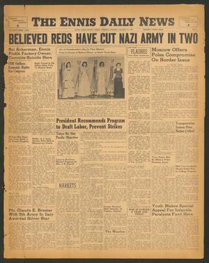 The Ennis Daily News (Ennis, Tex.), Vol. 53, No. 9, Ed. 1 Tuesday, January 11, 1944