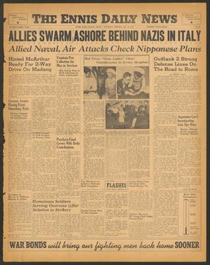 The Ennis Daily News (Ennis, Tex.), Vol. 53, No. 19, Ed. 1 Saturday, January 22, 1944