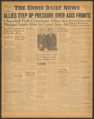 The Ennis Daily News (Ennis, Tex.), Vol. 53, No. 44, Ed. 1 Tuesday, February 22, 1944