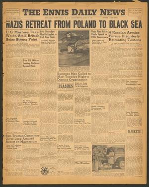 The Ennis Daily News (Ennis, Tex.), Vol. 53, No. 60, Ed. 1 Monday, March 13, 1944