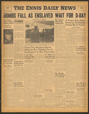 The Ennis Daily News (Ennis, Tex.), Vol. 53, No. 110, Ed. 1 Wednesday, May 10, 1944
