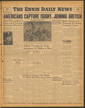The Ennis Daily News (Ennis, Tex.), Vol. 53, No. 137, Ed. 1 Saturday, June 10, 1944