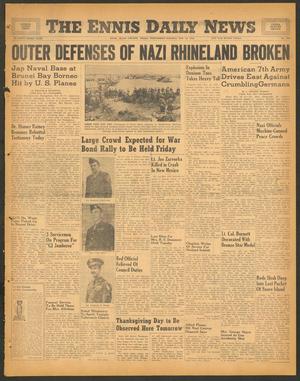 The Ennis Daily News (Ennis, Tex.), Vol. 53, No. 276, Ed. 1 Wednesday, November 22, 1944