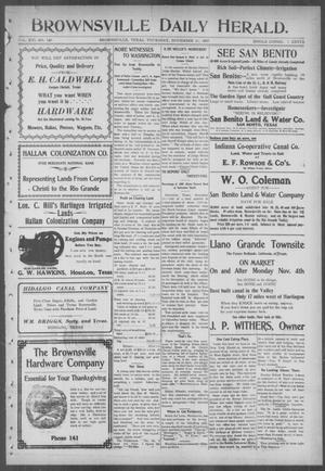 Brownsville Daily Herald (Brownsville, Tex.), Vol. 16, No. 120, Ed. 1, Thursday, November 21, 1907