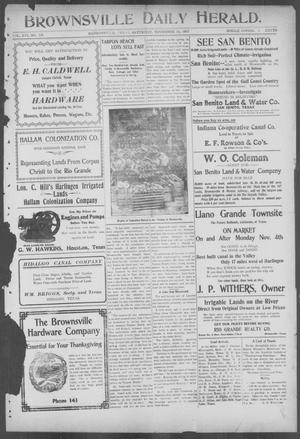 Brownsville Daily Herald (Brownsville, Tex.), Vol. 16, No. 128, Ed. 1, Saturday, November 30, 1907