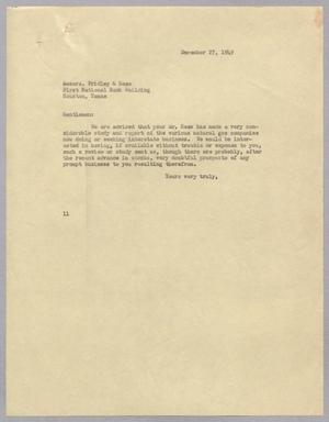 [Letter from I. H. Kempner to Messrs. Fridley and Hess, December 27, 1949, #2]