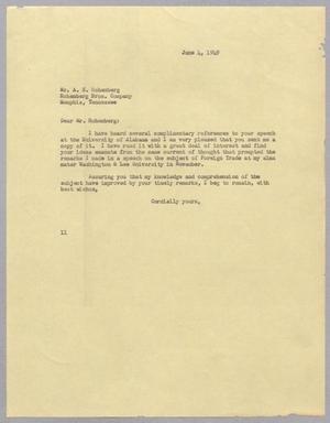 Primary view of object titled '[Letter from Isaac H. Kempner to A. E. Hohenberg, June 4, 1949]'.