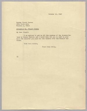 [Letter from I. H. Kempner to D. S. Godwin Jr., October 12, 1949]