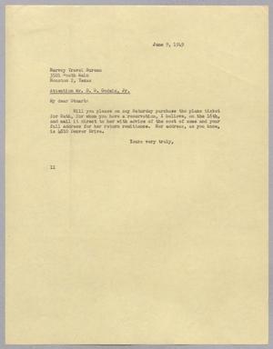 [Letter from I. H. Kempner to D. S. Godwin Jr., June 9, 1949]