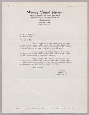 [Letter from D. Stuart Godwin Jr. to I. H. Kempner, April 16, 1949]