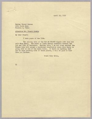 [Letter from I. H. Kempner to D. Stuart Godwin Jr., April 12, 1949]