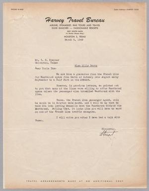 [Letter from D. Stuart Godwin Jr. to I. H. Kempner, March 8, 1949]
