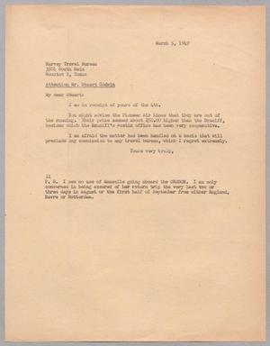 [Letter from I. H. Kempner to D. Stuart Godwin Jr., March 5, 1949]