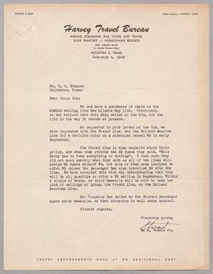 [Letter from D. Stuart Godwin Jr. to I. H. Kempner, February 4, 1949]
