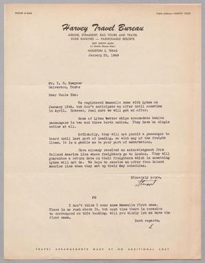 [Letter from D. Stuart Godwin Jr. to I. H. Kempner, January 22, 1949]