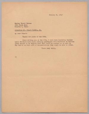 [Letter from I. H. Kempner to D. Stuart Godwin, Jr., January 21, 1949]