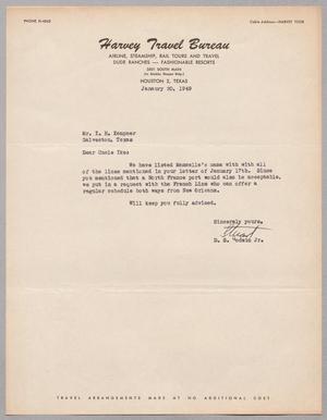 [Letter from D. Stuart Godwin, Jr. to I. H. Kempner, January 20, 1949]