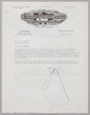 [Letter from L. R. Johnson to I. H. Kempner, April 7, 1949]