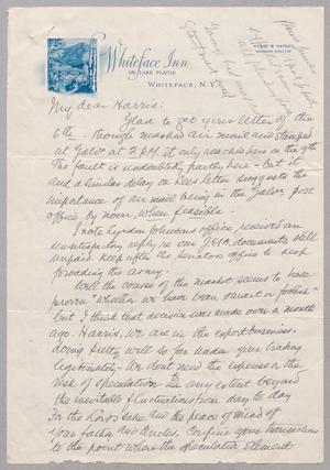 [Letter from I. H. Kempner to Harris Leon Kempner, August 10, 1949]
