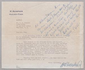 [Letter from A. H. Blackshear Jr. to I. H. Kempner, April 27, 1949]