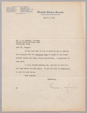 [Letter from Estes Kefauver to I. H. Kempner, April 1, 1949]