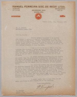 [Letter from H. Kempner to I. H. Kempner, February 9, 1949]