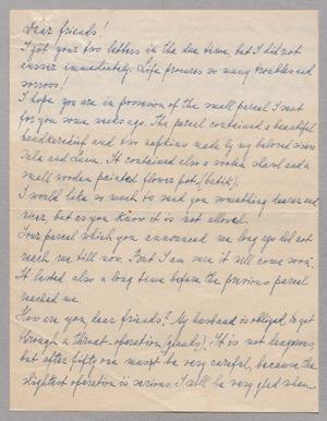 [Handwritten Letter from Roma Lipowske to the Kempners, January 12, 1949]
