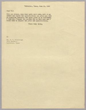 [Letter from I. H. Kempner to E. S. McCullough, June 24, 1949]