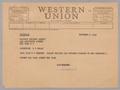 Letter: [Telegram from A. H. Blackshear Jr. to Railway Express Agency, Novemb…