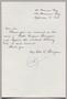 Primary view of [Handwritten Letter from Mrs. Peter K. Thompson, September 14, 1964]