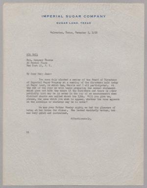 [Letter from I. H. Kempner to Mrs. Kempner Thorne, December 5, 1956]