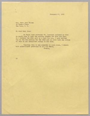 [Letter from I. H. Kempner to Mrs. Mary Jean Thorne, February 17, 1959]
