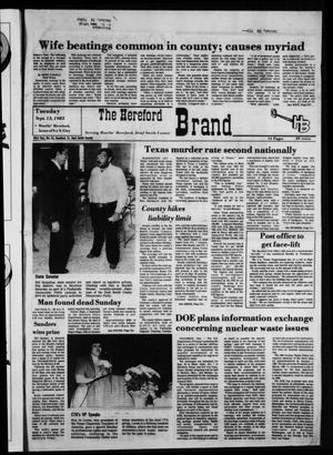 The Hereford Brand (Hereford, Tex.), Vol. 83, No. 51, Ed. 1 Tuesday, September 13, 1983