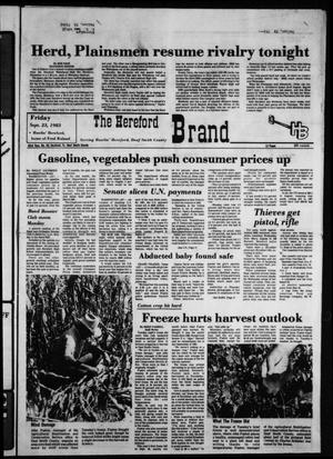 The Hereford Brand (Hereford, Tex.), Vol. 83, No. 59, Ed. 1 Friday, September 23, 1983