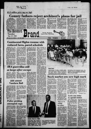 The Hereford Brand (Hereford, Tex.), Vol. 83, No. 61, Ed. 1 Tuesday, September 27, 1983