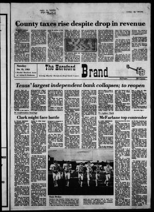 The Hereford Brand (Hereford, Tex.), Vol. [83], No. [75], Ed. 1 Sunday, October 16, 1983
